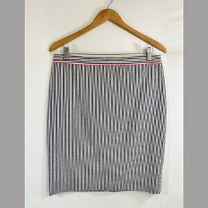 J.Crew Seersucker Pencil Skirt - Size 8